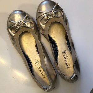 Sperry Top Sider Girls Ballet Flats Sz 1